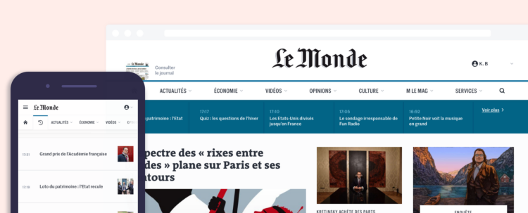 Lundi, Le Monde mettra en ligne son nouveau site sur tous les supports