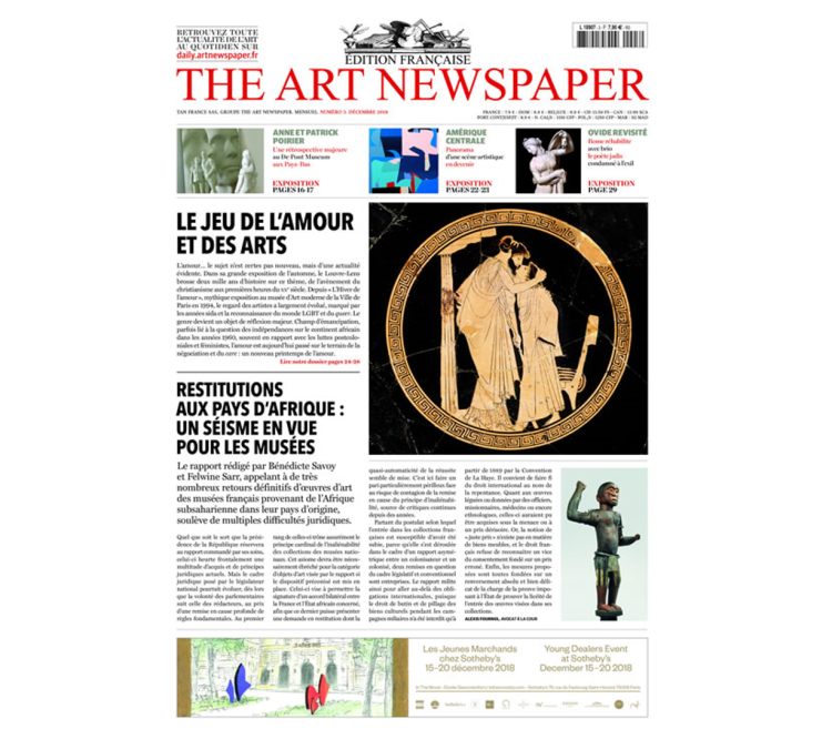 The Art Newspaper édition française dévoile son troisième numéro