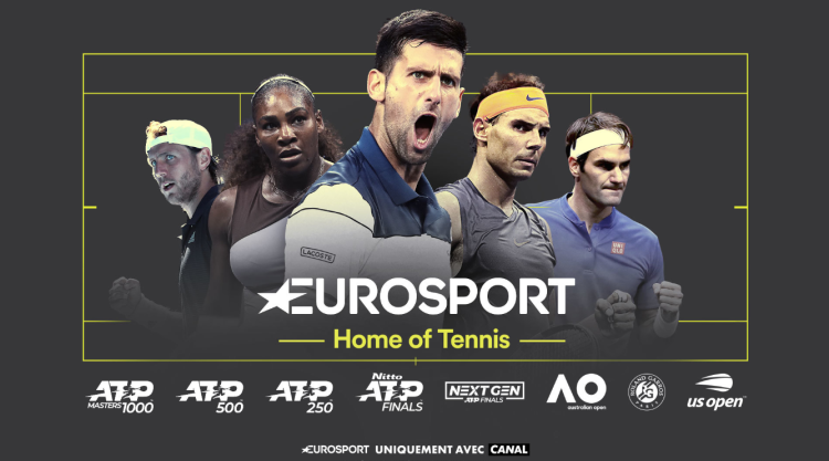 Eurosport s’affirme comme le Home of Tennis