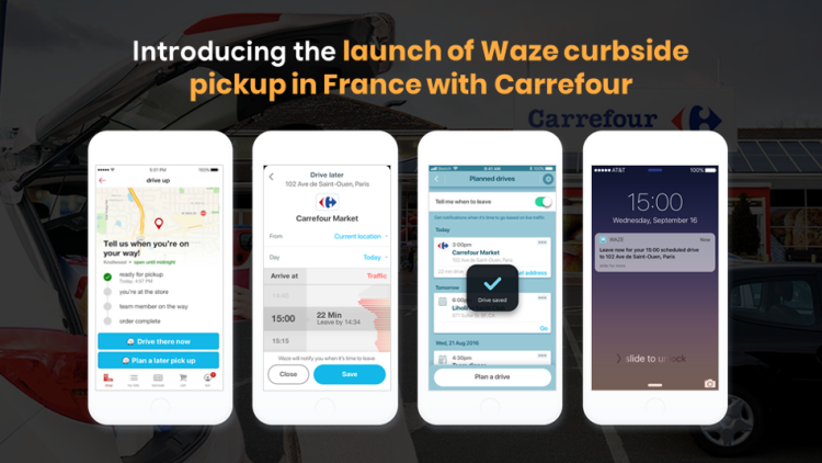 Intégration de Waze dans l’expérience client de Carrefour