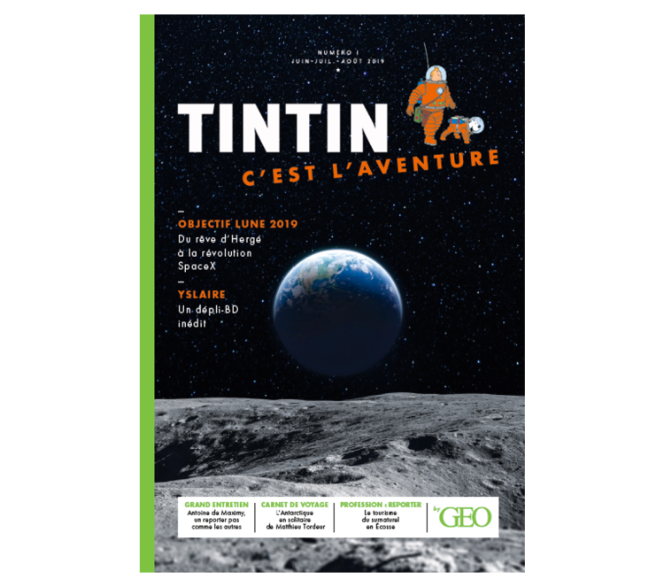 Prisma Media réunit les univers de Geo et de Tintin dans une nouvelle revue