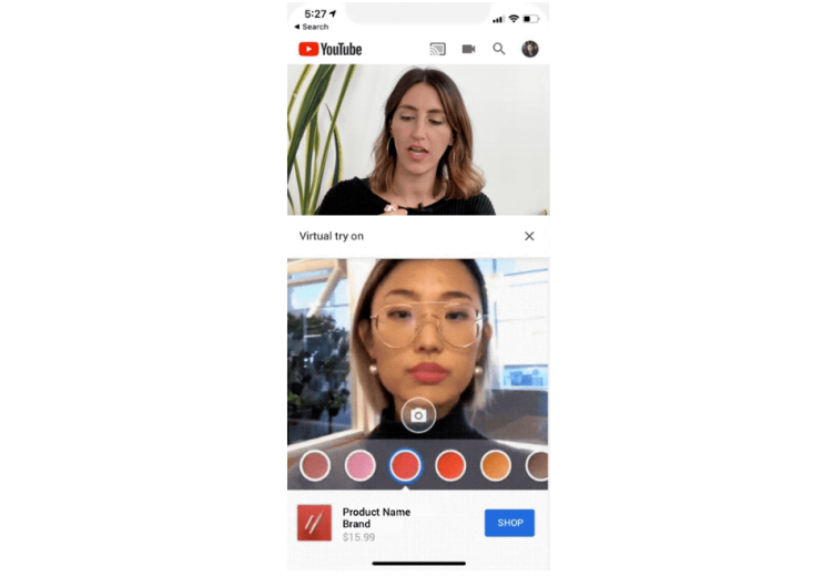 YouTube lance le maquillage virtuel pour les marques de cosmétique