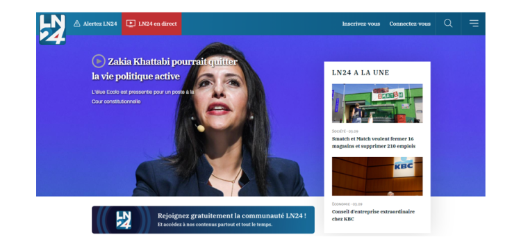 Lancement de LN24, 1ère chaîne d’info en continu en Belgique