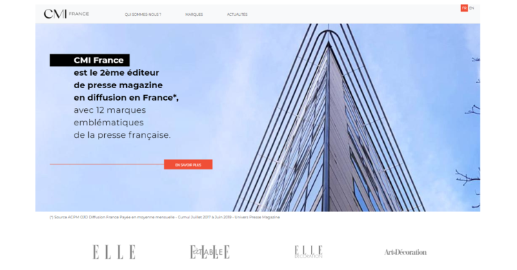 CMI France met en ligne son site corporate