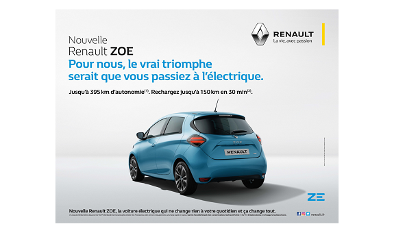 OMD, Publicis et Mediatransports contextualisent une campagne d’affichage dans le métro pour Renault Zoe