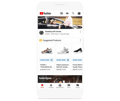 Les Shopping Ads de Google se déclinent sur YouTube