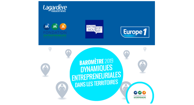La Fondation MMA des Entrepreneurs du Futur en opération intégrée et 360 sur Europe 1 avec une étude sur les dynamiques entrepreneuriales dans les territoires