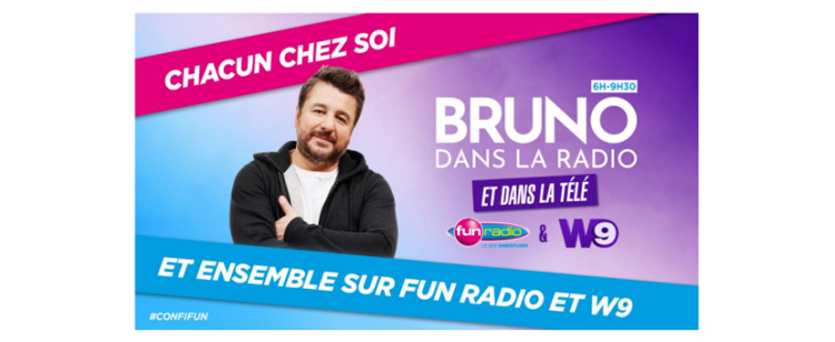 Bruno dans la radio… et dans la TV sur W9