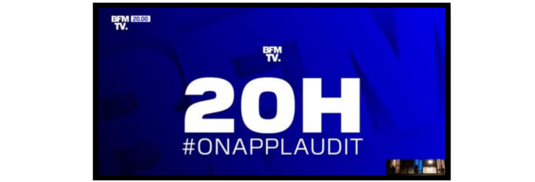 Lidl sponsor solidaire de «#20h on applaudit» sur BFMTV avec Next Media Solutions