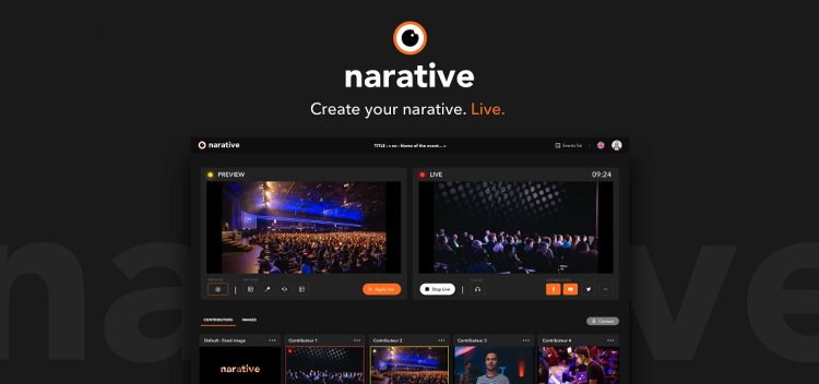 Lancement de narative, plateforme de création vidéo live pour mobiles