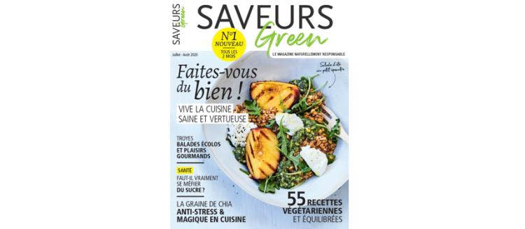 Burda Bleu lance Saveurs Green, la déclinaison végétarienne de son magazine Saveurs