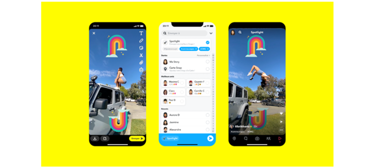 Avec Spotlight, Snapchat propose une nouvelle plateforme dédiée aux contenus les plus divertissants générés par les utilisateurs