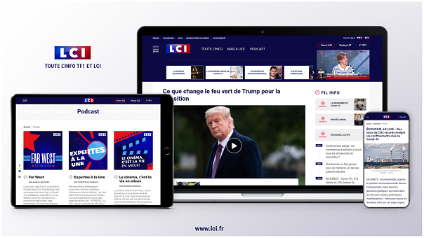 TF1 multiplie les accès aux points clés de son information avec la nouvelle homepage de lci.fr