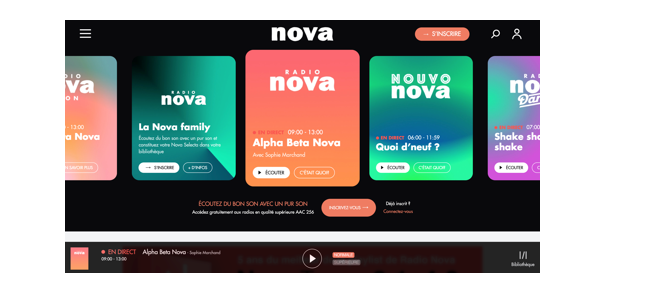 Nouveau site, nouvelle application et nouvelle webradio pour Radio Nova
