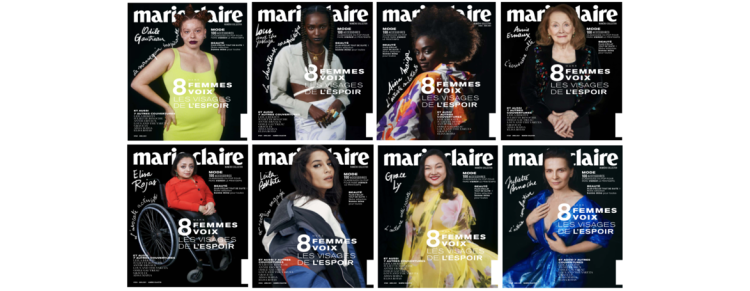 Marie Claire célèbre le 8 mars avec 8 couvertures incarnées par 8 femmes