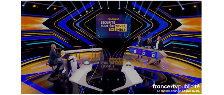 La Délégation à la sécurité routière communique sur France TV en adoptant le format de «Questions pour un champion»
