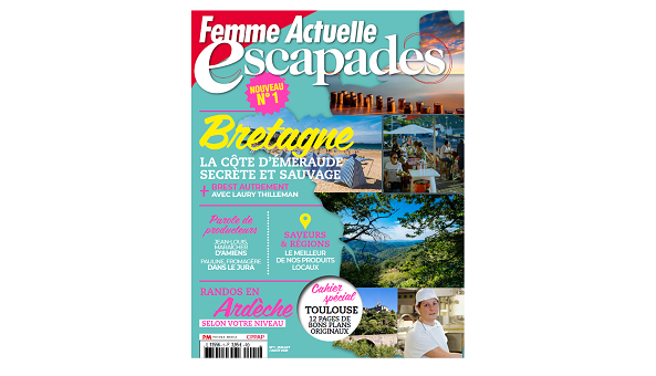 Prisma Media fait voyager Femme Actuelle en France avec le nouveau magazine Femme Actuelle Escapades