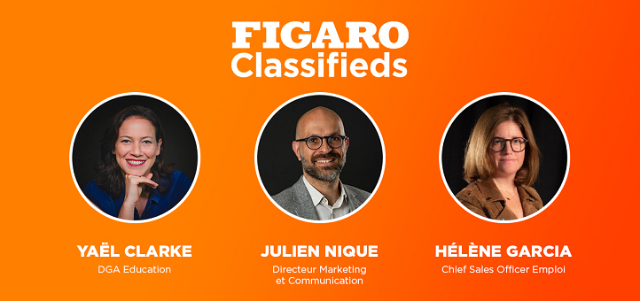 Yaël Clarke, Julien Nique et Hélène Garcia promus chez Figaro Classifieds