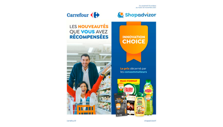 Shopadvizor dévoile, chez Carrefour et sur carrefour.fr, les nouveautés préférées de consommateurs que l’appli a mesurées