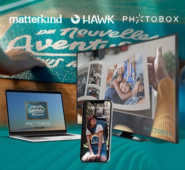 Photobox en campagne vidéo omnicanale avec l’agence UM et Matterkind via la plateforme Hawk