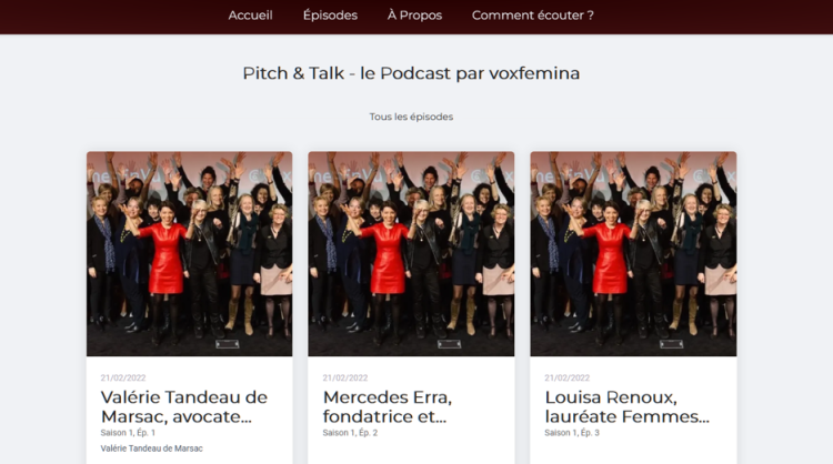 Mercedes Erra au programme d’une série de podcasts de voxfemina destinée à encourager la présence des femmes dans les médias