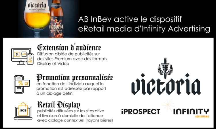 IProspect orchestre le lancement de la bière Victoria avec plusieurs leviers Retail Media d’Infinity Advertising