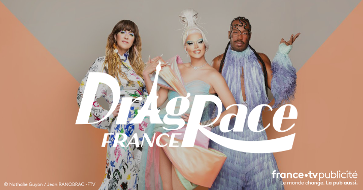 Tinder parraine le concours Drag Race France avec FranceTV Publicité