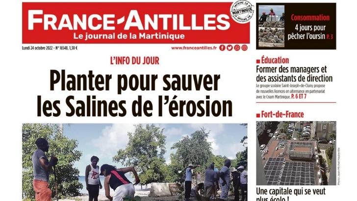 France-Antilles Martinique à nouveau imprimé dans l’île