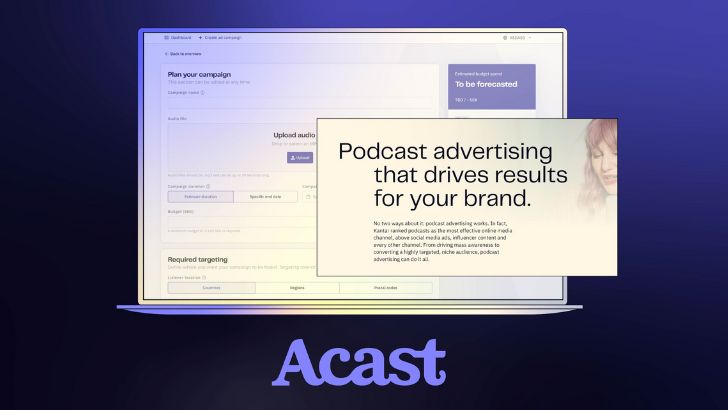 Acast lance sa plateforme publicitaire en libre-service