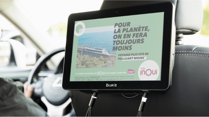 TGV Inoui déploie sa nouvelle campagne via DooH it