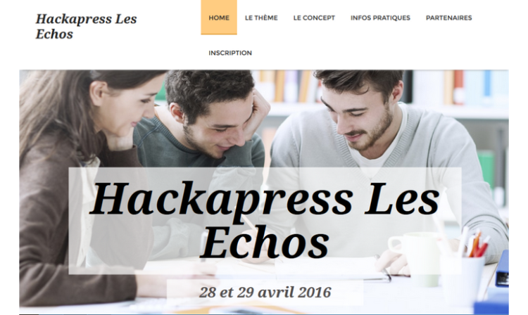 Les Echos organise son premier Hackathon à Sciences Po Paris sur le thème de la donnée éditoriale