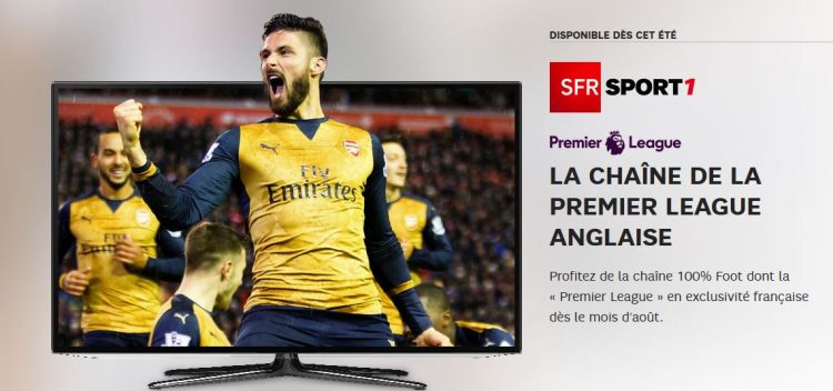 La chaîne SFR Sport 1 sera lancée le 13 août avec la Premier League en vedette