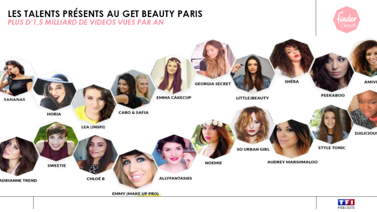 TF1 Publicité partenaire et régie du salon Get Beauty de Finder Studios