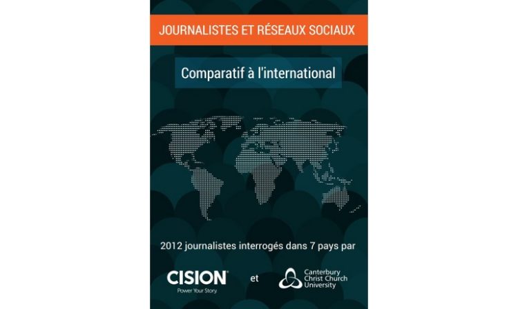 Infographie : l’usage comparé des réseaux sociaux par les journalistes dans 7 pays par Cision