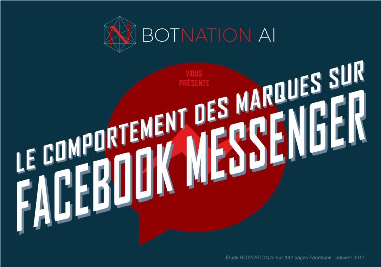 Infographie : les marques et leur comportement sur Facebook Messenger, avec ou sans chatbot, étudiés par Botnation AI