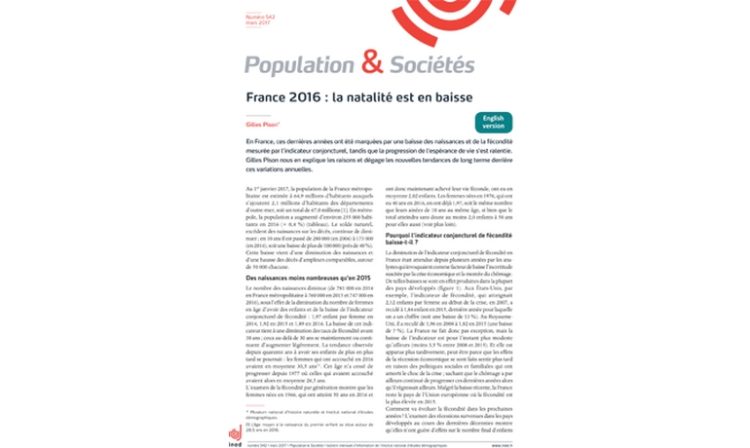 La baisse de la natalité en France analysée par l’Ined