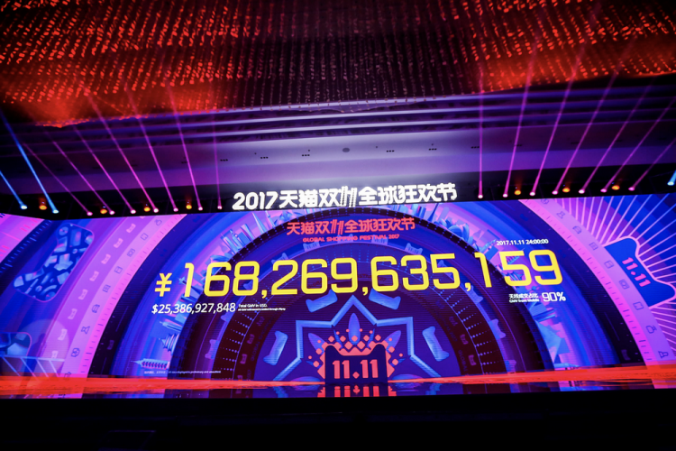 Infographie : 25,3 milliards de dollars de ventes en 24 heures pour Alibaba le 11 novembre