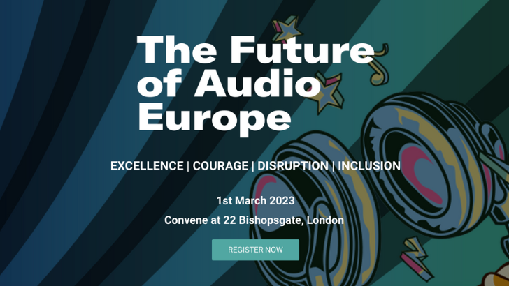 Cécile Chambaudrie (NRJ Global) et Bertrand Spinelli (Skyrock Public) à The Future Of Audio à Londres le 1er mars