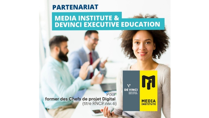 Media Institute et DeVinci Executive Education lancent ensemble la formation exécutive Chef de projet digital