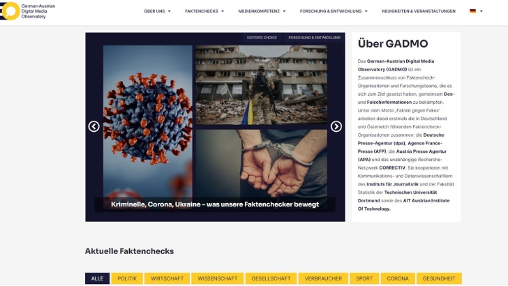 L’observatoire des médias numériques en Allemagne et en Autriche lance son site sur la désinformation