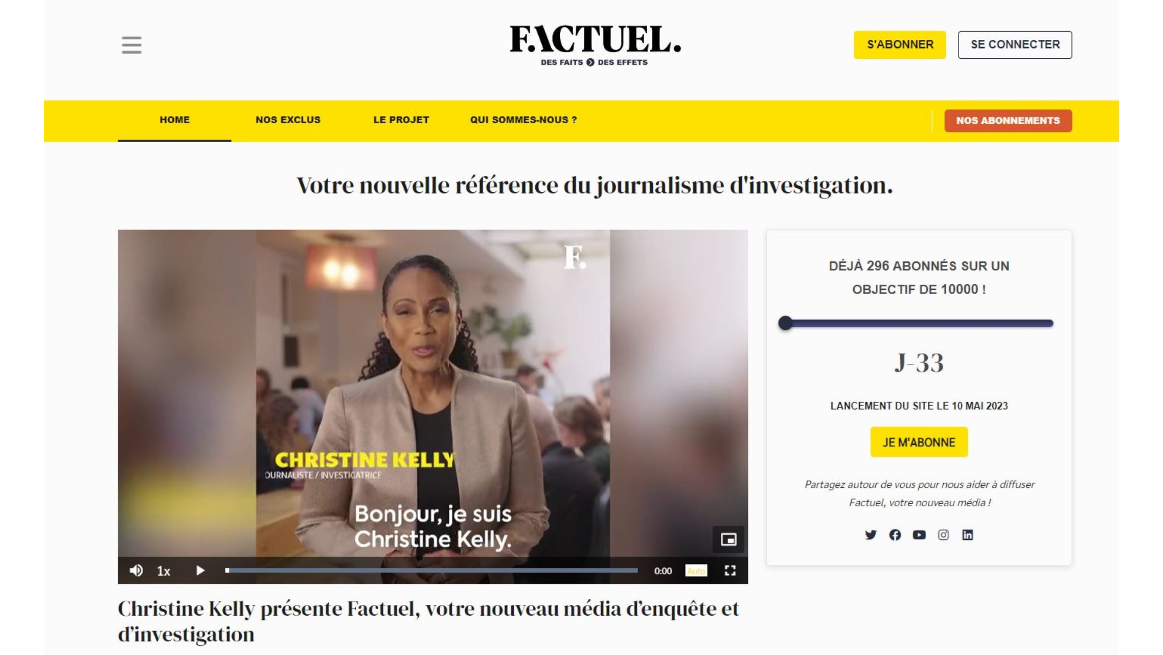 Factuel : un nouveau média en ligne et sur abonnement lancé le 10 mai