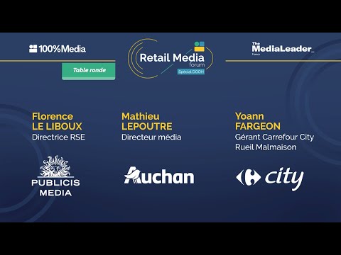 Table ronde : DOOH retail media et démarche RSE – Retail Media Forum, spécial DOOH