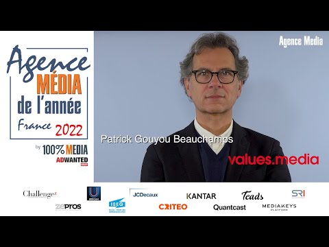 Agence Média de l’année France 2022 J-35 : soutenance de Patrick Gouyou Beauchamps pour Values