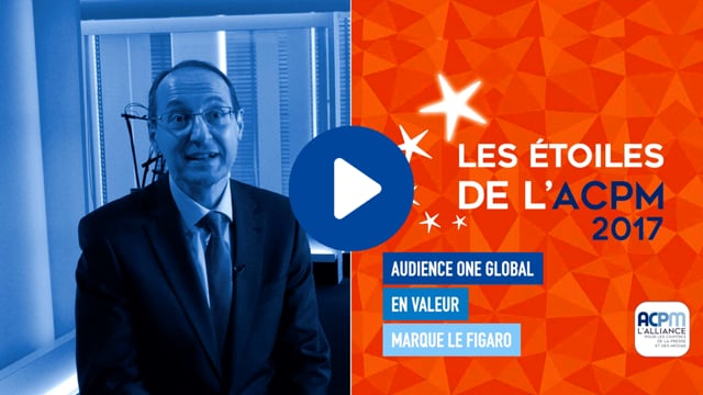 MARQUE LE FIGARO – ETOILE ACPM 2017 – AUDIENCE ONE GLOBAL – EN VALEUR ABSOLUE