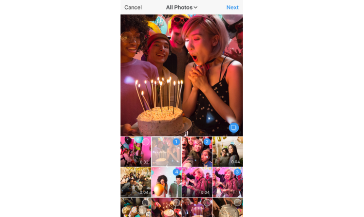 Instagram inaugure les albums photo et vidéo